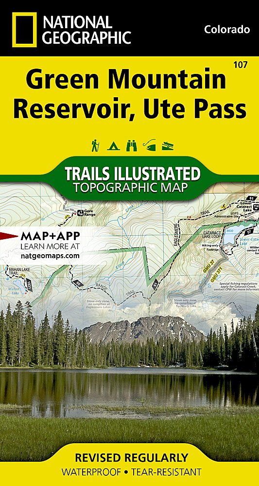National Geographic Trails Illustrated Colo Green Mountain Res Ute Pass Map TI00000107