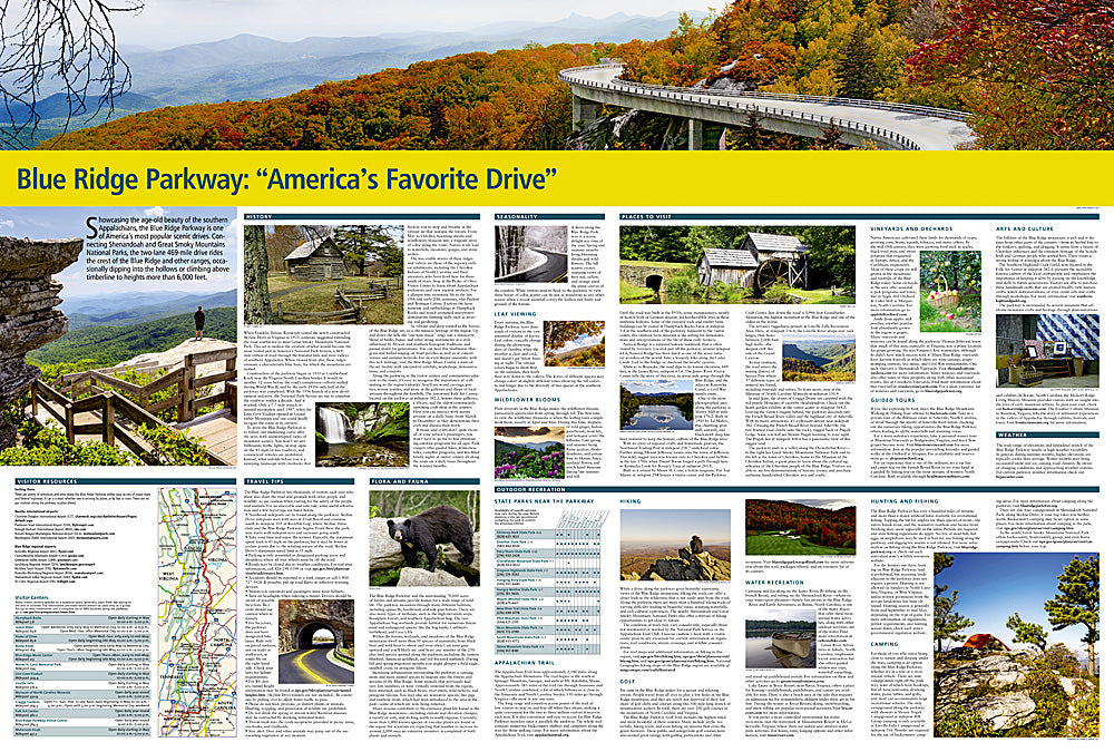 National Geographic Blue Ridge Parkway Destination Touring Map & Guide DM01021152