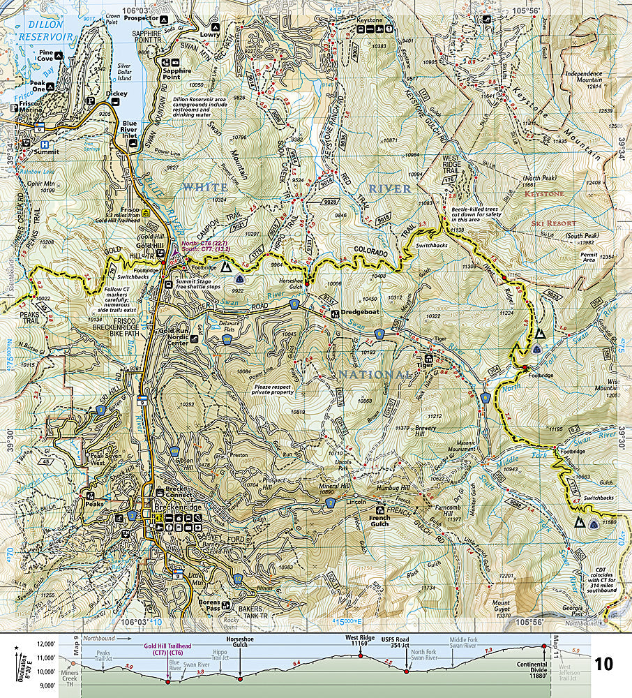 National Geographic TI Colorado Trail North Topographic Map Guide TI00001202