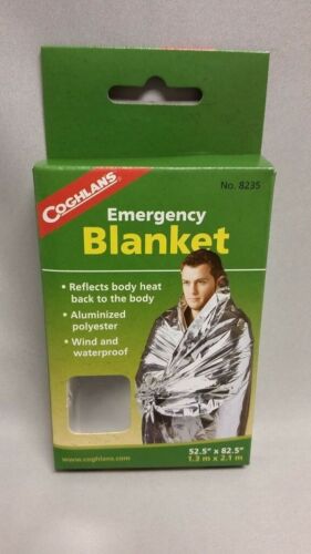Coghlan's Emergency Blanket Wind / Waterproof / Reflects Heat Coghlans 8235