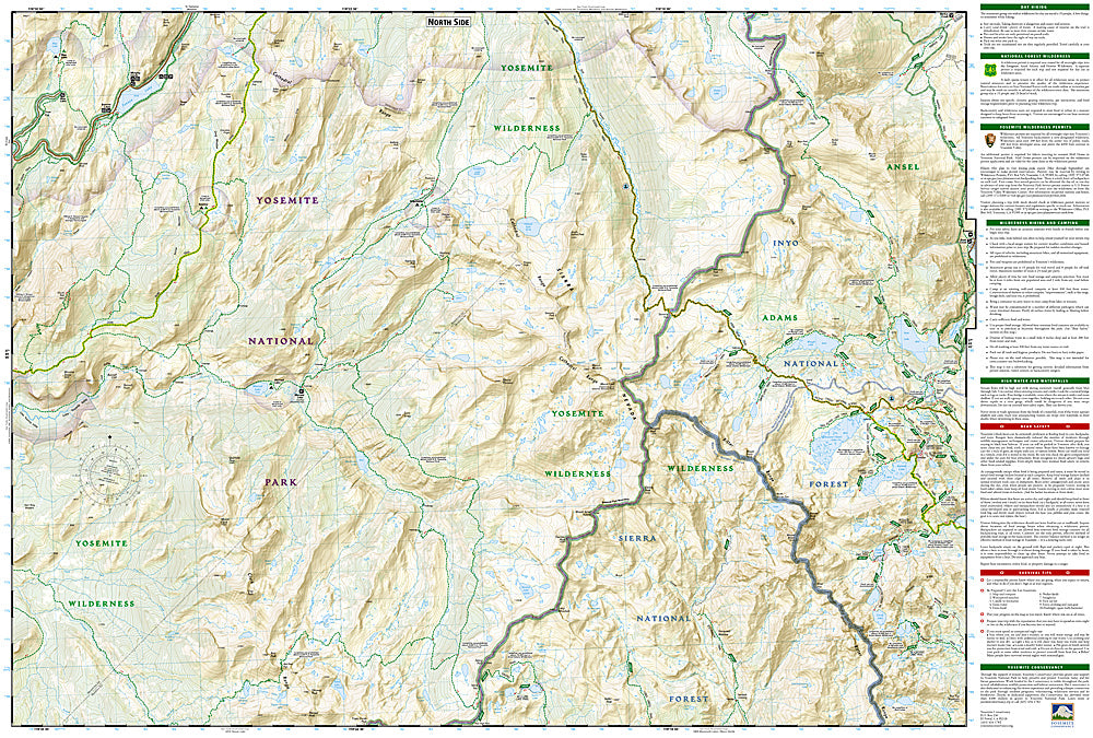 National Geographic CA Yosemite Park Map Pack Bundle TI01020584B