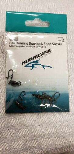 Hurricane Ball Bearing Duo-Lock Snap Swivel Size 2 - w/Interlocking Snap 4-Pack