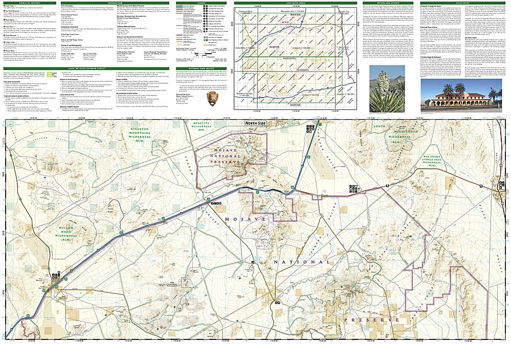 National Geographic Trails Illustrated CA Mojave National Preserve Map TI00000256