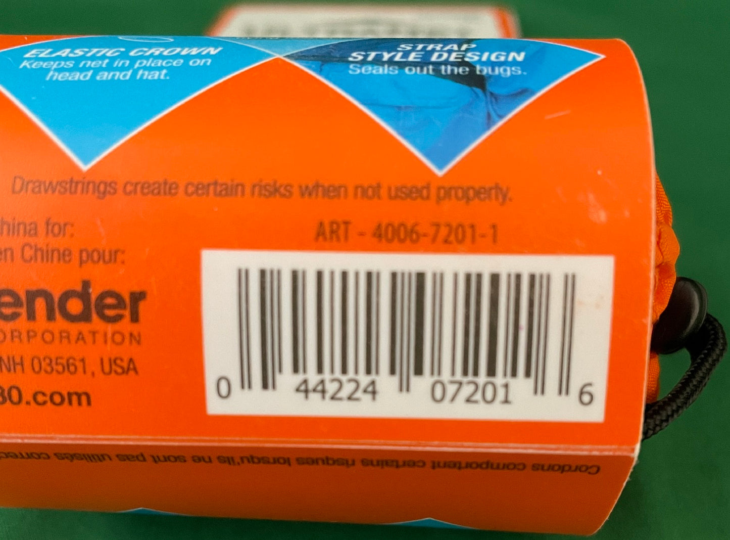 Ben's UltraNet No-See-Um Head Net 0006-7201