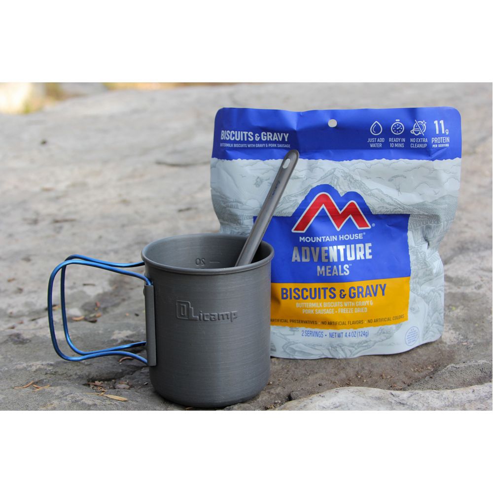 Olicamp Space Saver Mug Blue & Nalgene 32oz Wide Mouth Slate Blue Water Bottle Combo