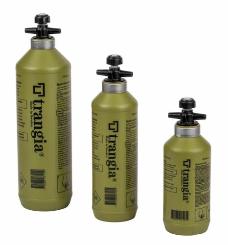 Trangia 1.0 L Green HDPE Fuel Bottle w/Safety Valve for Filling Alcohol Stoves