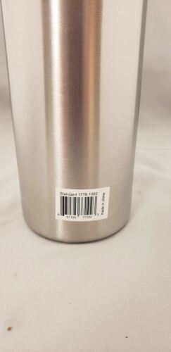 Nalgene Stainless Steel Standard Wide Mouth 38oz Bottle w/Black Cap - BPA Free