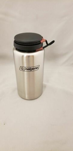 Nalgene Stainless Steel Standard Wide Mouth 38oz Bottle w/Black Cap - BPA Free