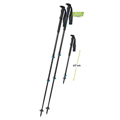 Komperdell Carbon C3 Pro Power Lock Trekking Poles 1-Pair w/Straps & Baskets