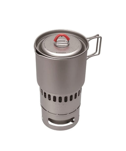 Evernew Titanium Ti Mug Pot 500 / Alcohol Stove / DX Stand Set / System ECA538