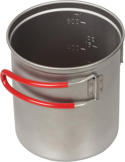 Evernew Titanium Ti UL Ultralight Deep Pot 640ml w/Lid/Insulated Handles ECA616