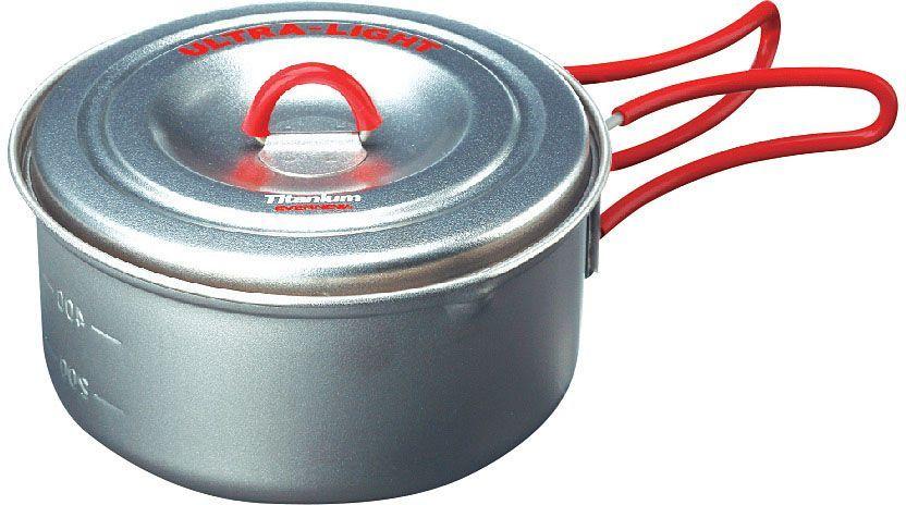 Evernew Titanium Ti UL Ultralight Pot 600ml w/Lid & Insulated Handles ECA532