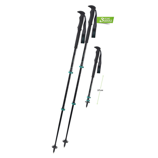 Komperdell Carbon C3 Pro Compact P-Lock Trekking Poles 1-Pair w/Straps & Baskets