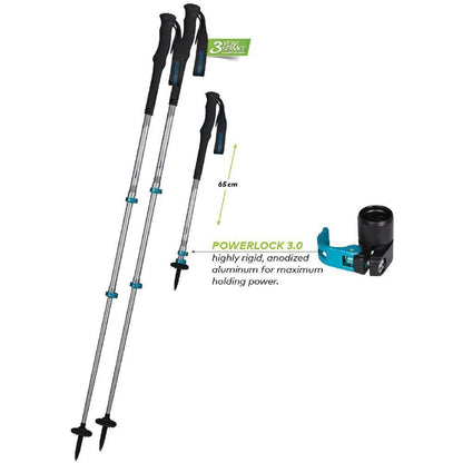 Komperdell Explorer Contour Power-Lock Trekking Poles 1-Pair w/Straps & Baskets