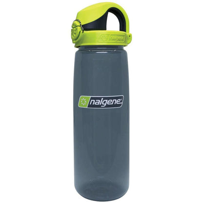 Nalgene Sustain OTF On-The-Fly 24 oz Bottle Charcoal w/Lime Green Cap