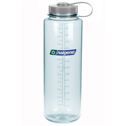 Nalgene Sustain Silo Wide Mouth 48 oz Bottle Seafoam w/Silver Cap