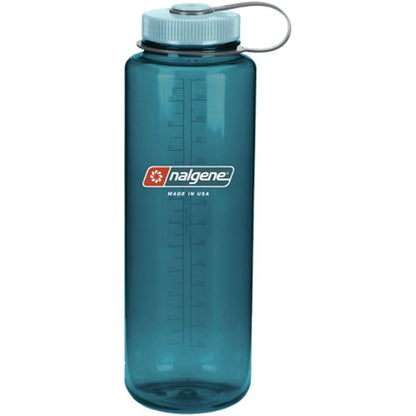 Nalgene Wide Mouth Sustain 48 oz Silo Bottle  Trout Green w/Aqua Cap