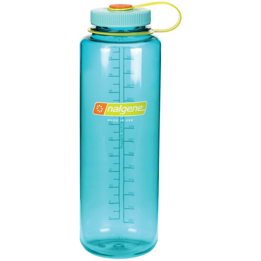 Nalgene Wide Mouth Sustain 48 oz Silo Bottle  Cerulean w/Blue Cap