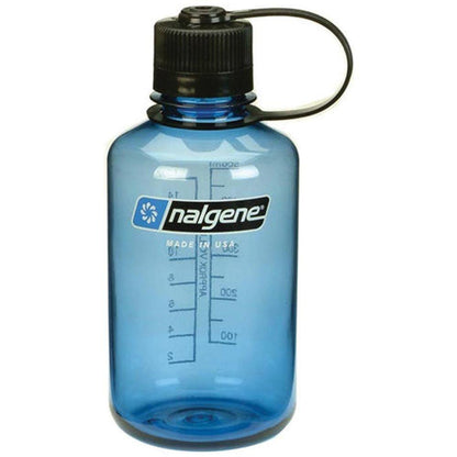 Nalgene Narrow Mouth Sustain 16 oz Bottle Slate Blue w/Black Cap