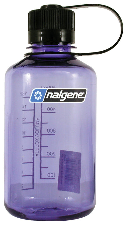 Nalgene Narrow Mouth Sustain 16 oz Bottle Purple w/Black Cap