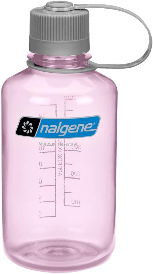 Nalgene Narrow Mouth Sustain 16 oz Bottle Cosmo Pink w/Silver Cap