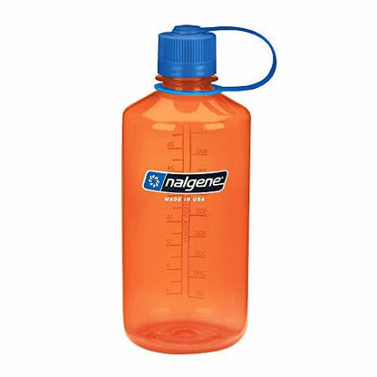 Nalgene Narrow Mouth Sustain 32 oz Bottle Orange w/Blue Cap