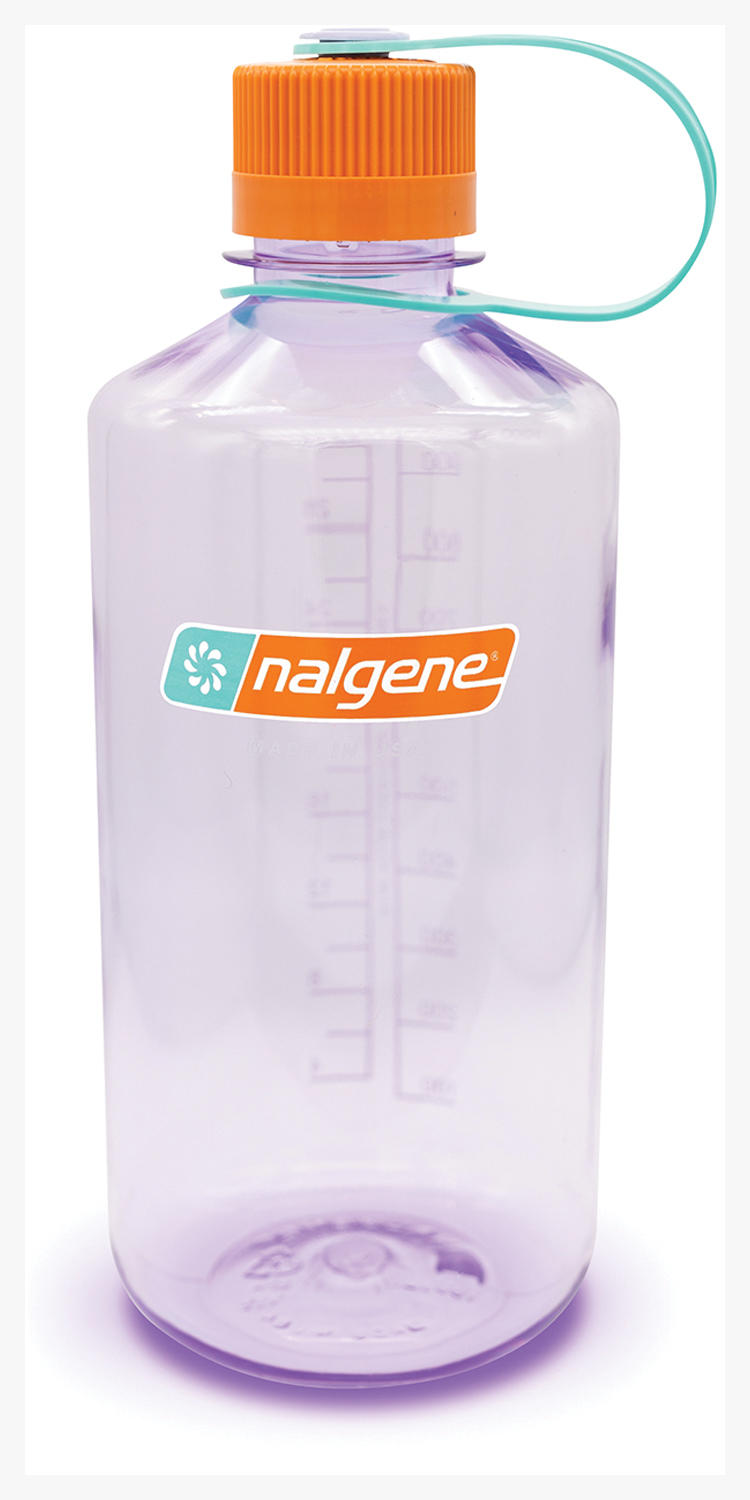 Nalgene Narrow Mouth Sustain 32 oz Bottle Amethyst w/Orange Cap