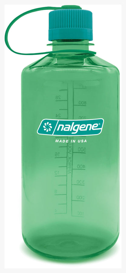 Nalgene Narrow Mouth Sustain 32 oz Bottle Parrott Green w/Green Cap