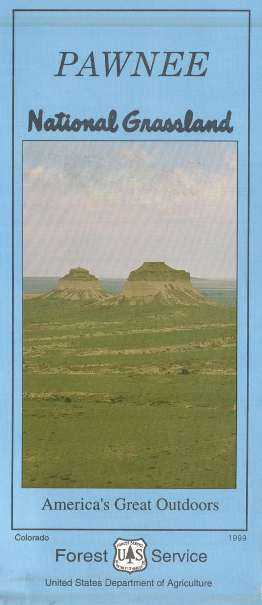 Colorado - Pawnee National Grassland USDA Forest Service Map 111655