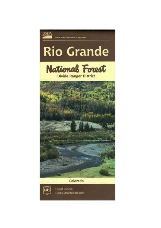 Colorado - Rio Grande National Forest Divide Ranger District USDA Forest Service Map 389172