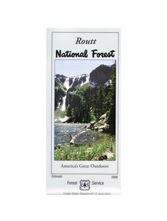 Colorado - Routt National Forest USDA Forest Service Map 111657