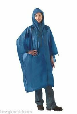 Equinox Terrapin Ultralite 1.1oz Sil-Nylon Rain Poncho w/Extension Assorted Colors 58"x104" UBG275