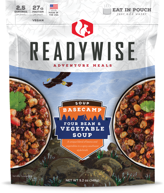 ReadyWise Basecamp Four Bean & Vegetable Soup 2.5 Servings