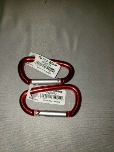 Liberty Mountain Multi-Biner 60mm (2.36") HA Aluminum Carabiners Red 2-Pack