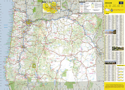 National Geographic GuideMap Oregon Road Map & Travel Guide GM00620390