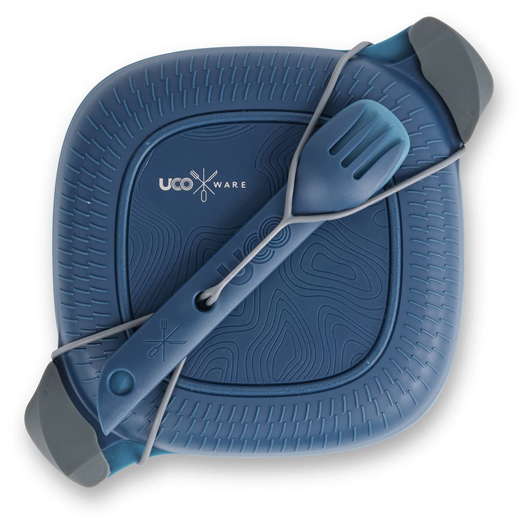 UCO ECO 5-Piece Mess Kit w/Switch Spork & Tether Ocean Blue