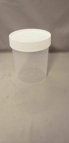 Nalgene 32oz Poly Straight-Side Wide Mouth Storage Bottle/Jar Clear w/White Lid