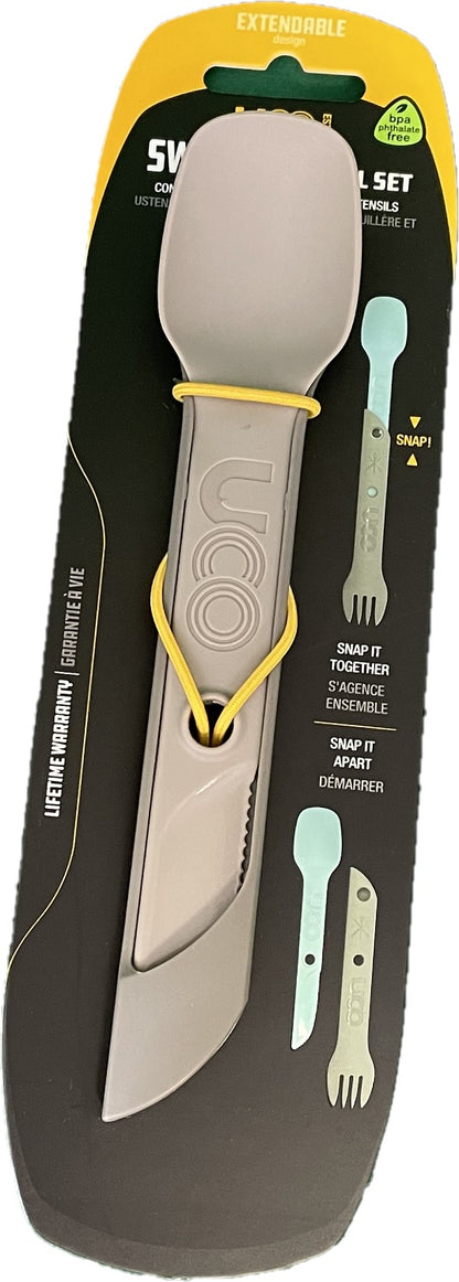 UCO Switch Spork Utensil Set w/Tether Sand Stone F-SP-SWITCH