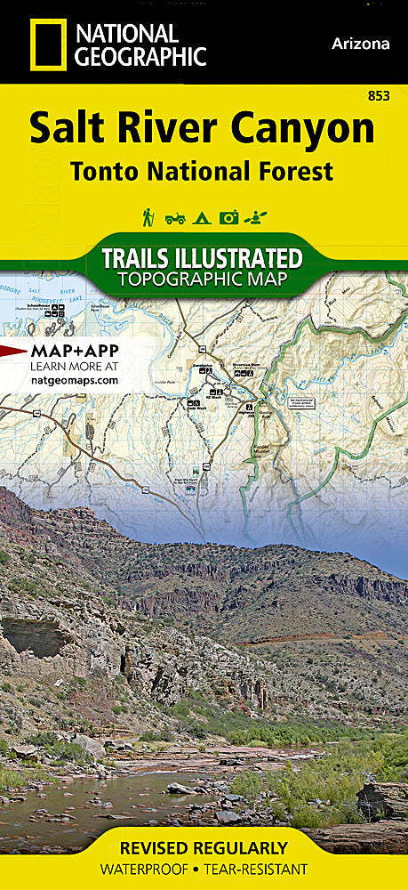 National Geographic Trails Illustrated AZ Salt River Canyon Trail Map TI00000853