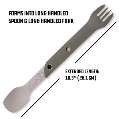 UCO Switch Spork Utensil Set w/Tether Sand Stone F-SP-SWITCH