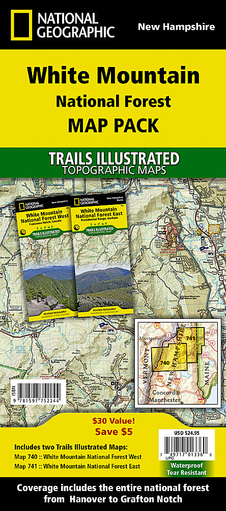 NH White Mountains Nat Forest Map Bundle TI01020390B