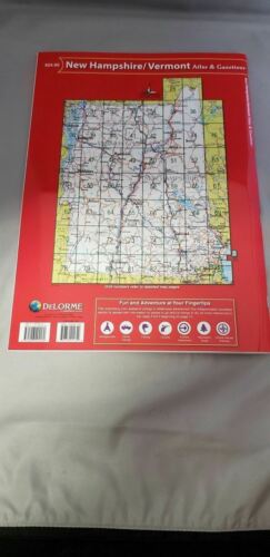 Delorme Vermont VT / NH Atlas & Gazetteer Map Newest Edition Topo / Road Maps