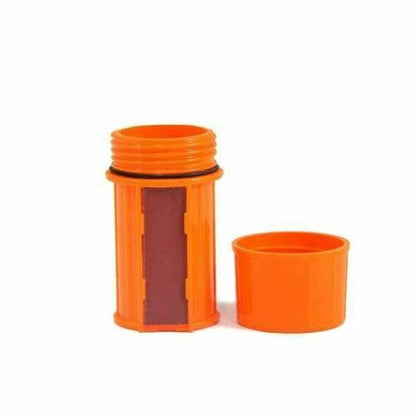 UCO Stormproof Waterproof Match Case Orange w/3 Strikers - Matchbox For Matches