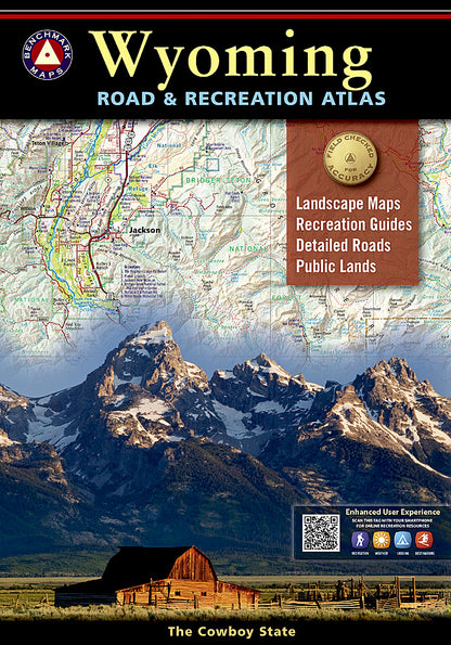 National Geographic Benchmark Wyoming WY Road & Recreation Atlas BE0BENWYAT