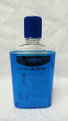 Nalgene Flask 12oz Drink Bottle Glacier Blue - Slender Lightweight Leakproof