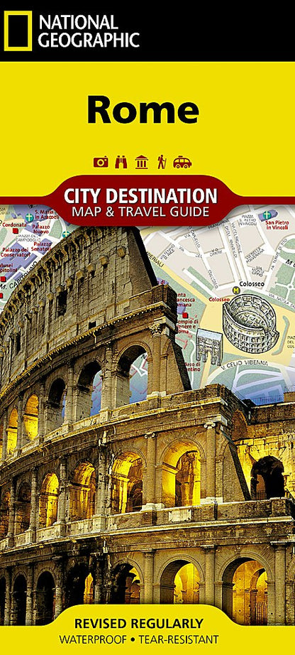 National Geographic City Destination Map Rome Italy DC01020330