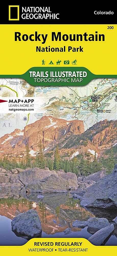 National Geographic Trails Illustrated Colo Rocky Mountain National Park Map TI00000200