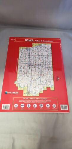 Delorme Iowa IA Atlas & Gazetteer Map Newest Edition Topographic / Road Maps