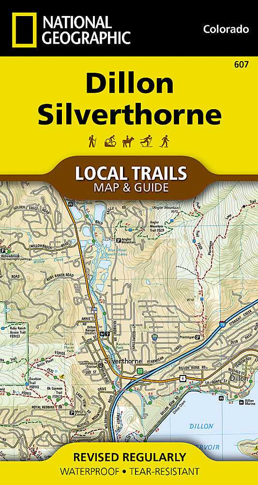 National Geographic TI Dillon Silverthorne CO Local Trails Topo Map & Guide TI00000607