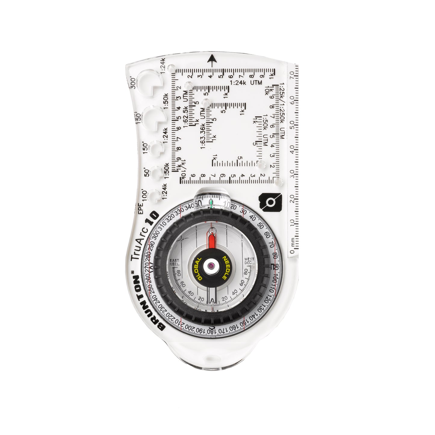 Brunton TruArc 10 Baseplate Compass w/Lanyard F-TRUARC10